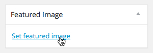 Setting a Featured Image within Wordpress