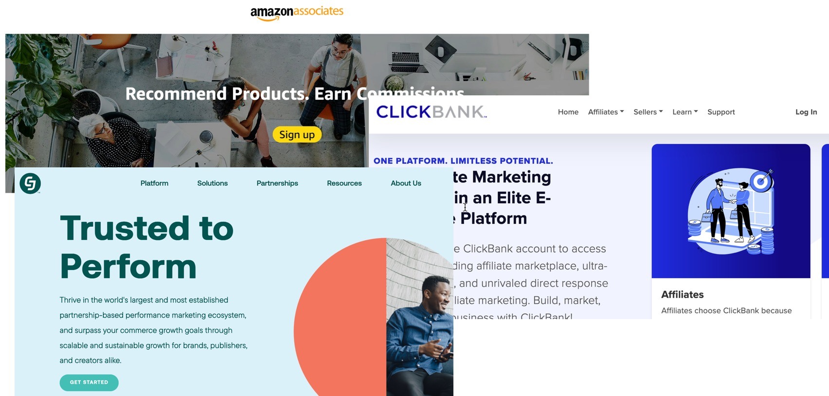 Choose from popular affiliate platforms such as Amazon Associates, ClickBank, and CJ Affiliate