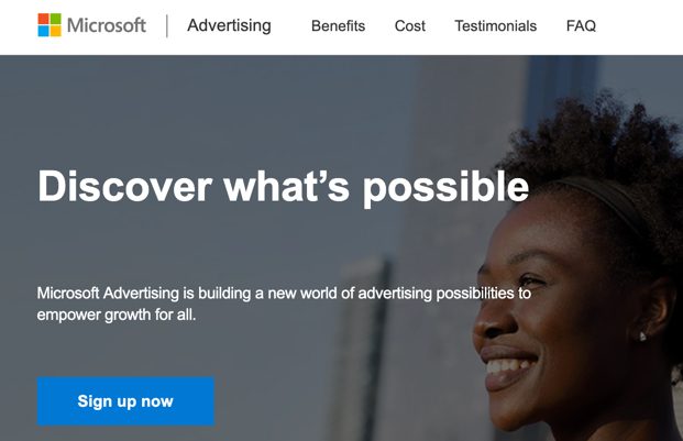 Create your Microsoft Advertising account