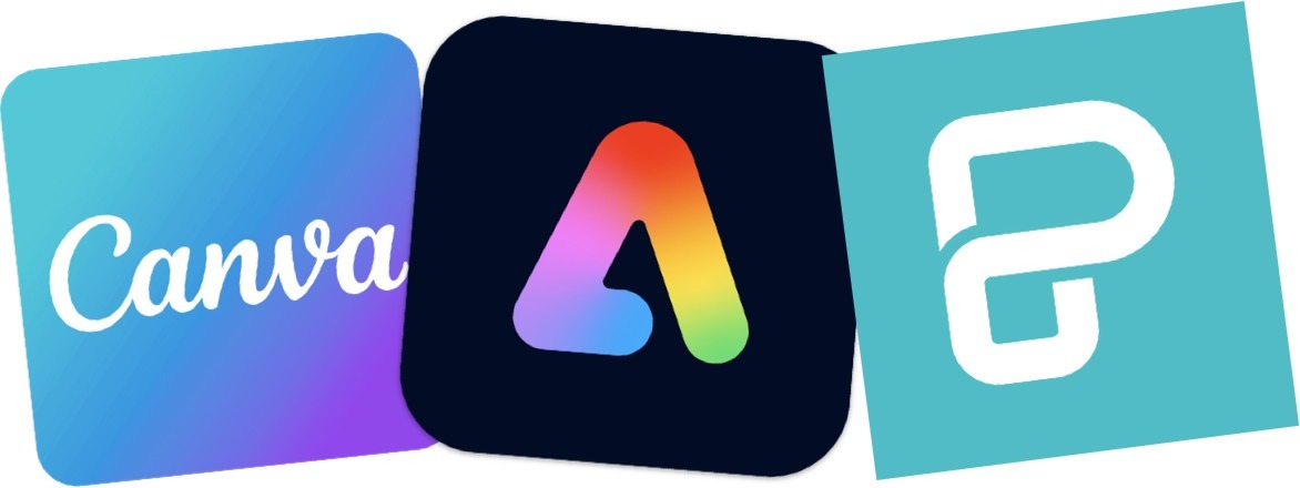 Examples of popular graphic design tools, such as Canva, Adobe Express, and Piktochart