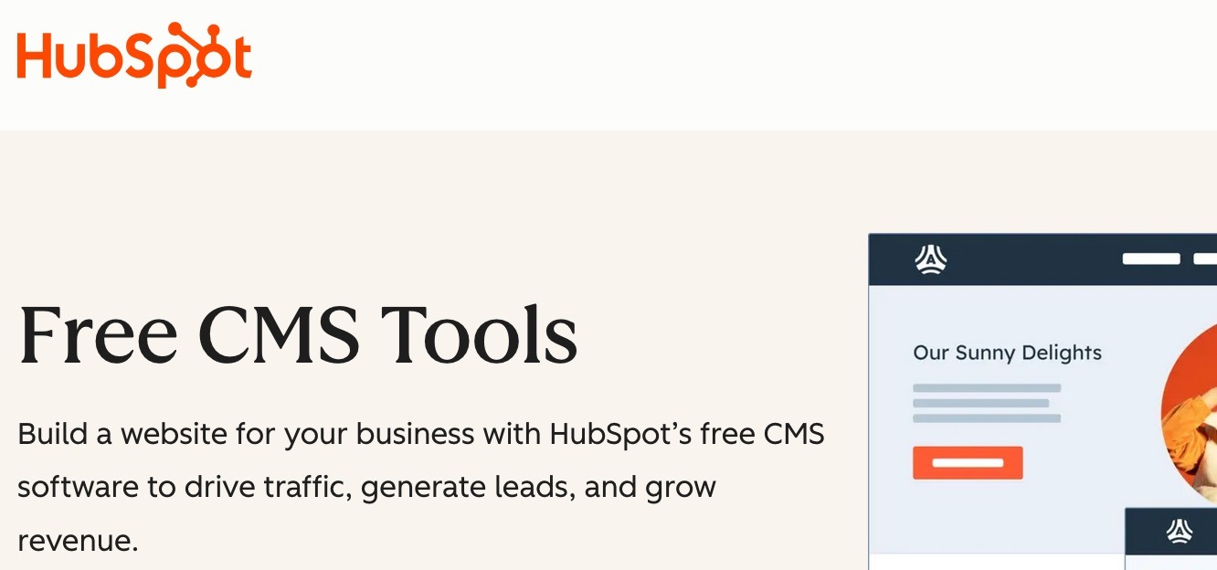HubSpot's free CMS tools
