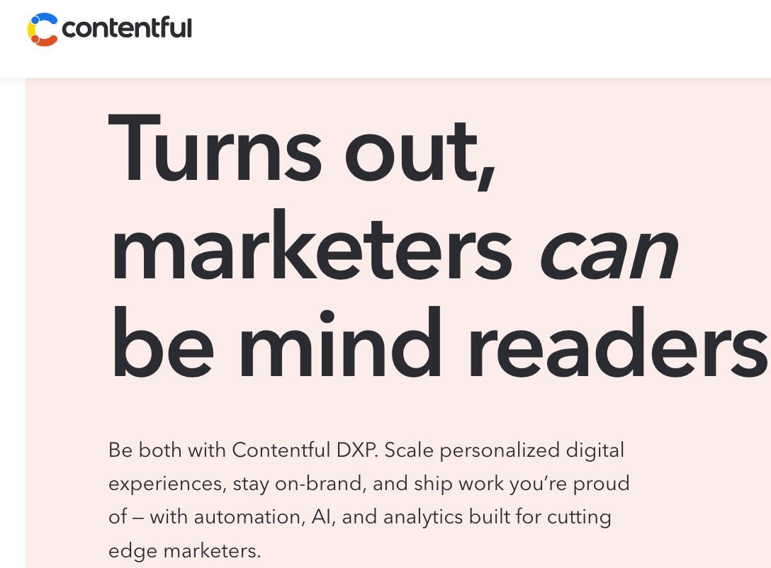 Contentful's CMS includes analytics to help measure how effective your content is