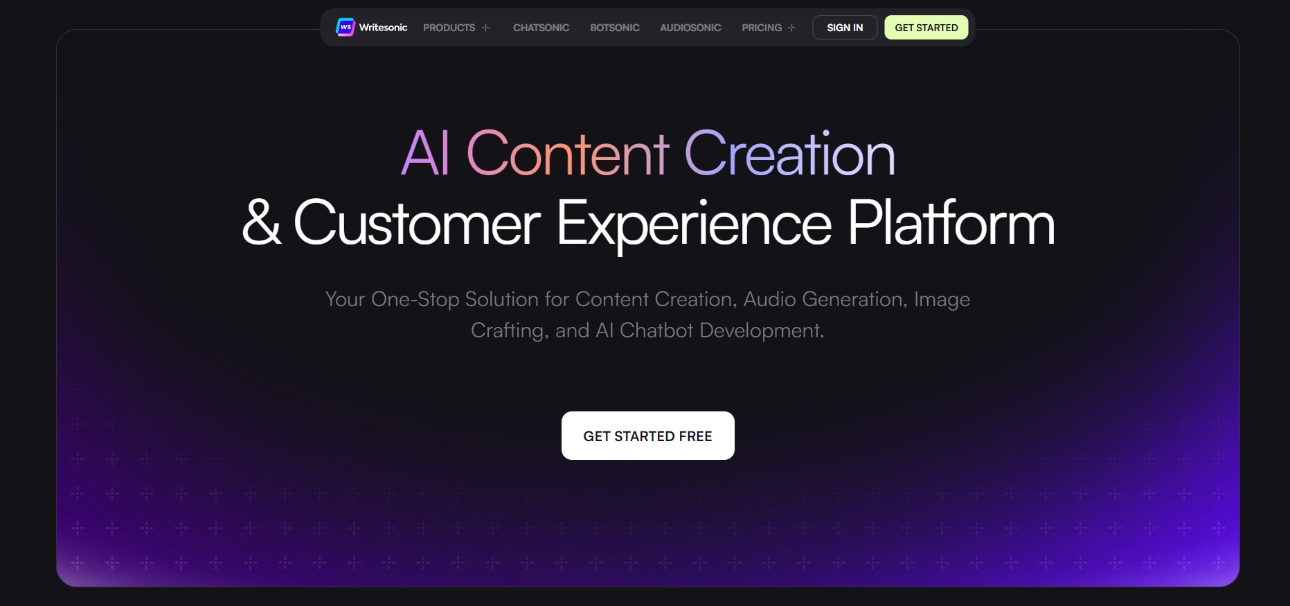 Writesonic AI content creation with CRM Tool in generating wide range of content