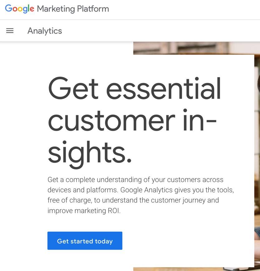 Google Analytics marketing platform