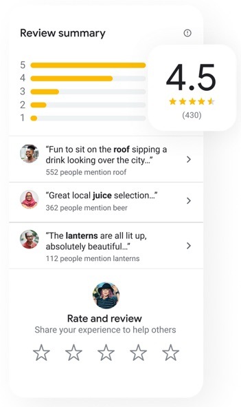 Getting good reviews can help grow your rankings in Google’s local search results