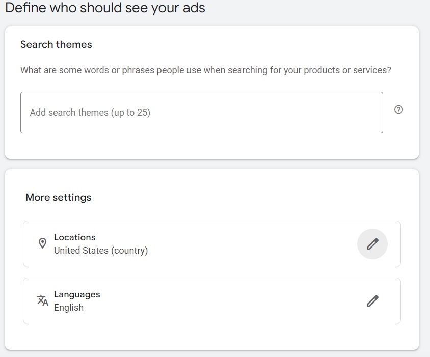 Determine who should see your Paid Search Ads on Google