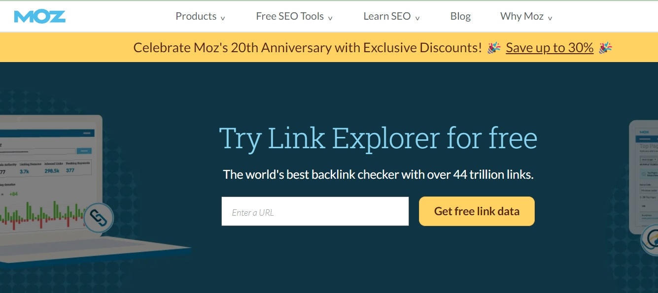 Use MozLink’s explorer to help find suitable blogs for guest post submissions by analyzing blogs used by competitors