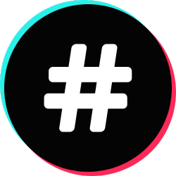 How do hashtags work on TikTok?