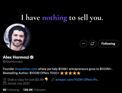 What can you learn from how often Alex Hormozi tweets?