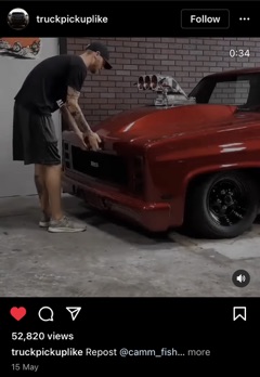 Example of a video post on Instagram