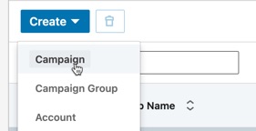 Create a new advertising campaign on LinkedIn to create leads