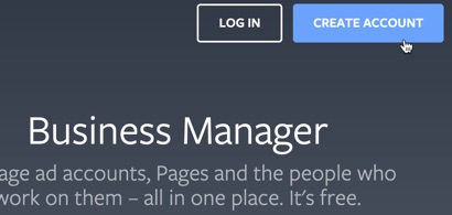 Click to create a Meta Business Manager account