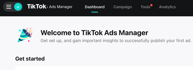 Welcome to TikTok Ads Manager