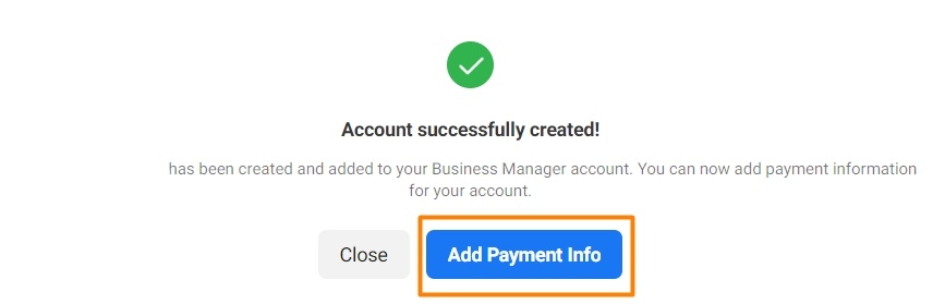  Adding payment info for your ad creation