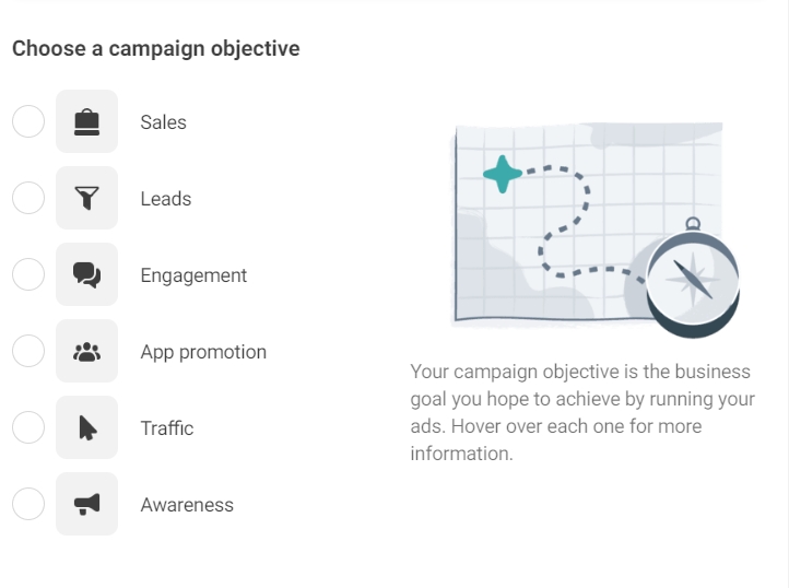 Choosing Facebook Ads campaign objective for your business