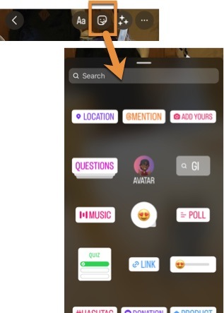 Add an interactive sticker to your Instagram Story