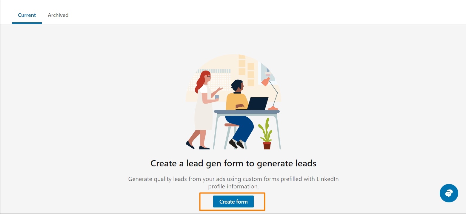 Create Form for Lead Generation Forms on LinkedIn