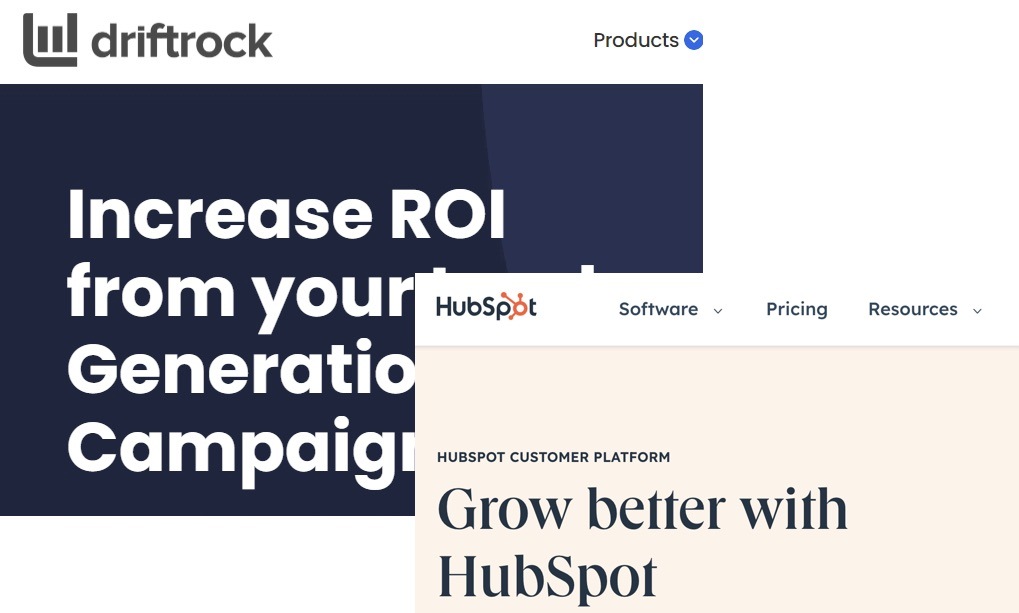 Integrate your ead generation campaign with CRMs like driftrock and HubSpot