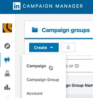 Create a new campaign in LinkedIn’s Campaign Manager