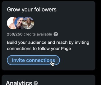 Invite connections to your LinkedIn Page