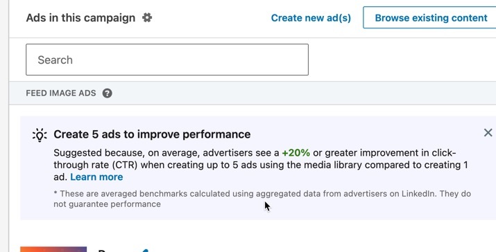 Create more than one ad so you can test different approaches and optimize