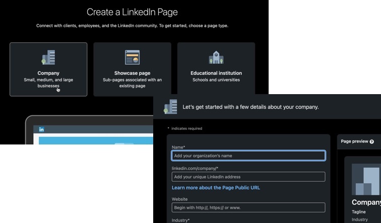 Creating your LinkedIn Company Page