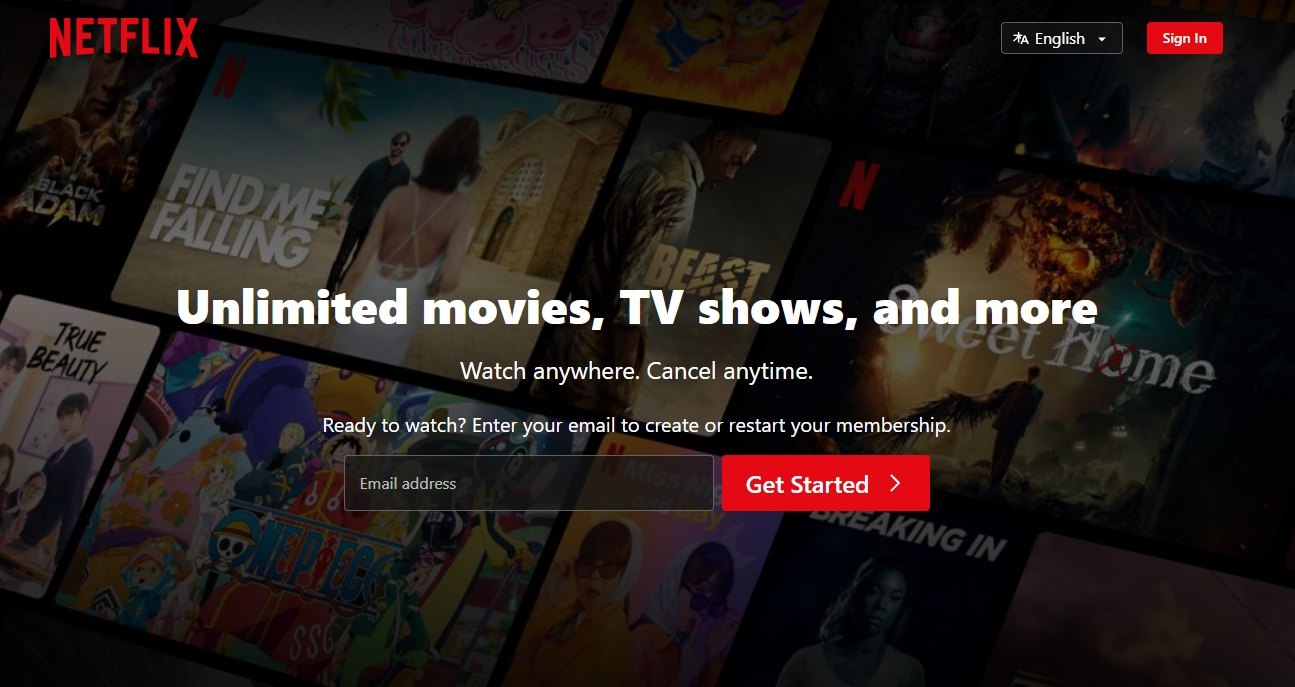 Omnichannel strategy examples by Netflix