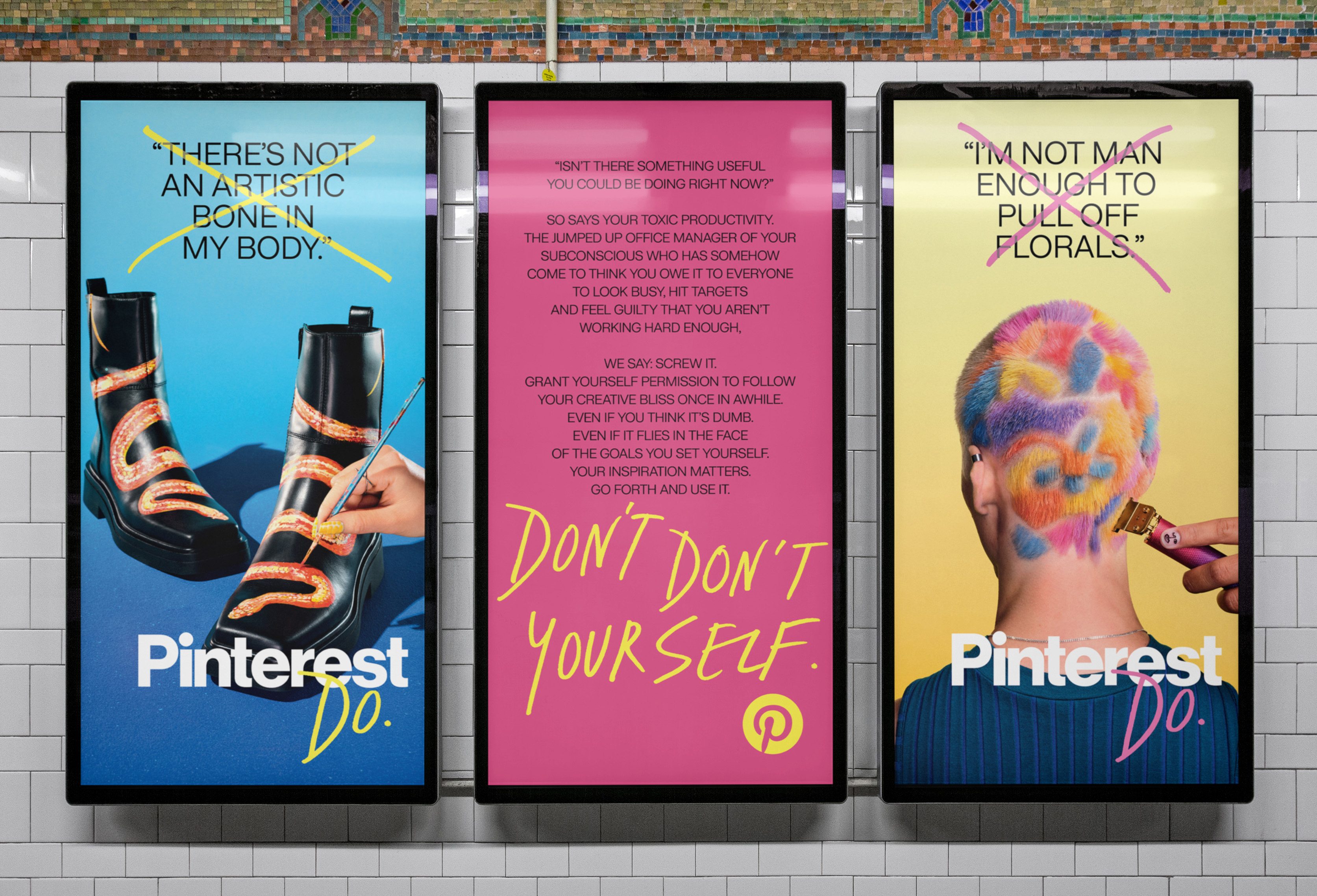 A sample Pinterest campaign of the platform with their brand ad
