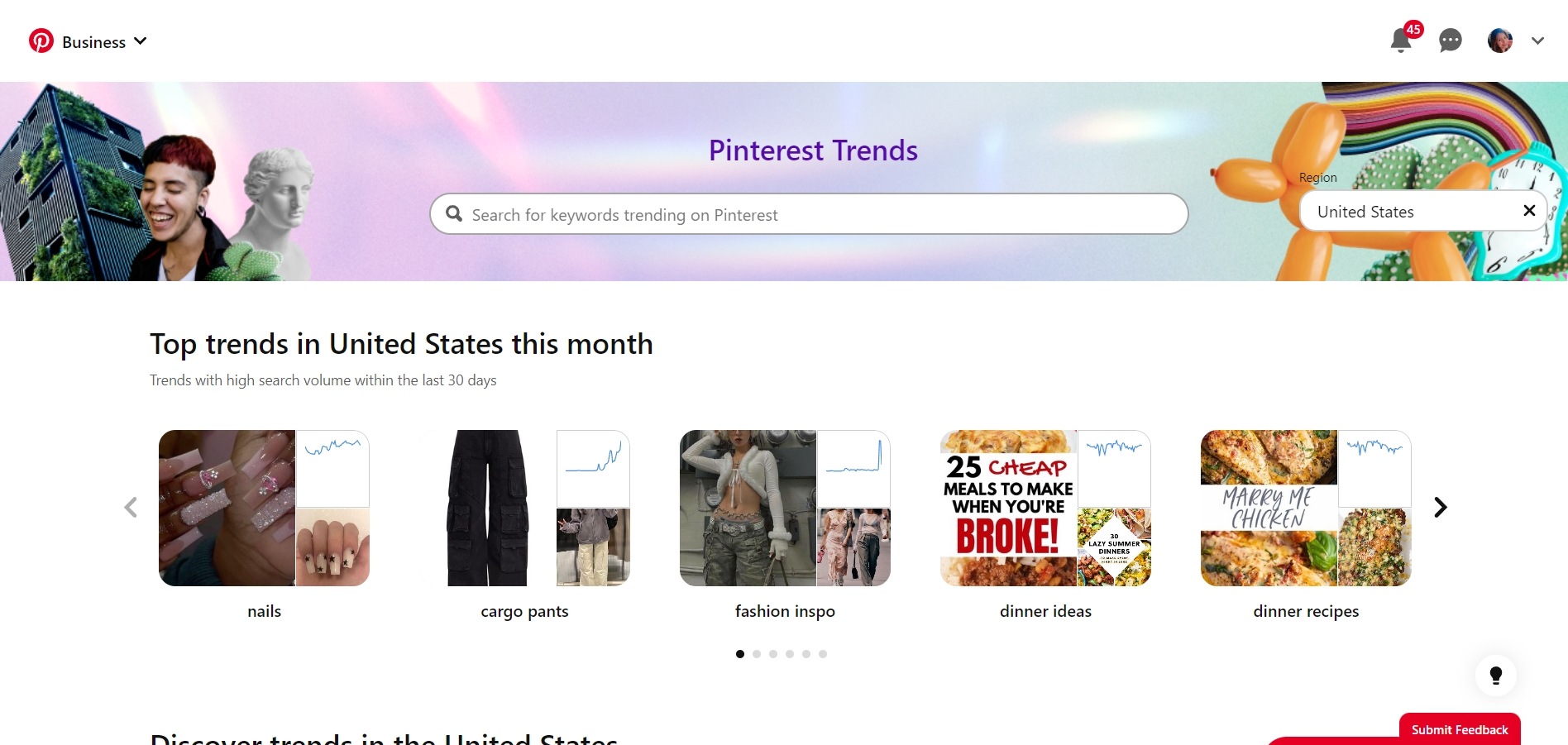An overview of Pinterest Trends to help you identify the latest trends on the platform for your campaign