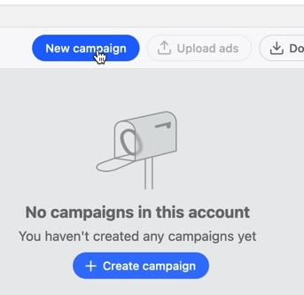 Create a new Quora advertising campaign