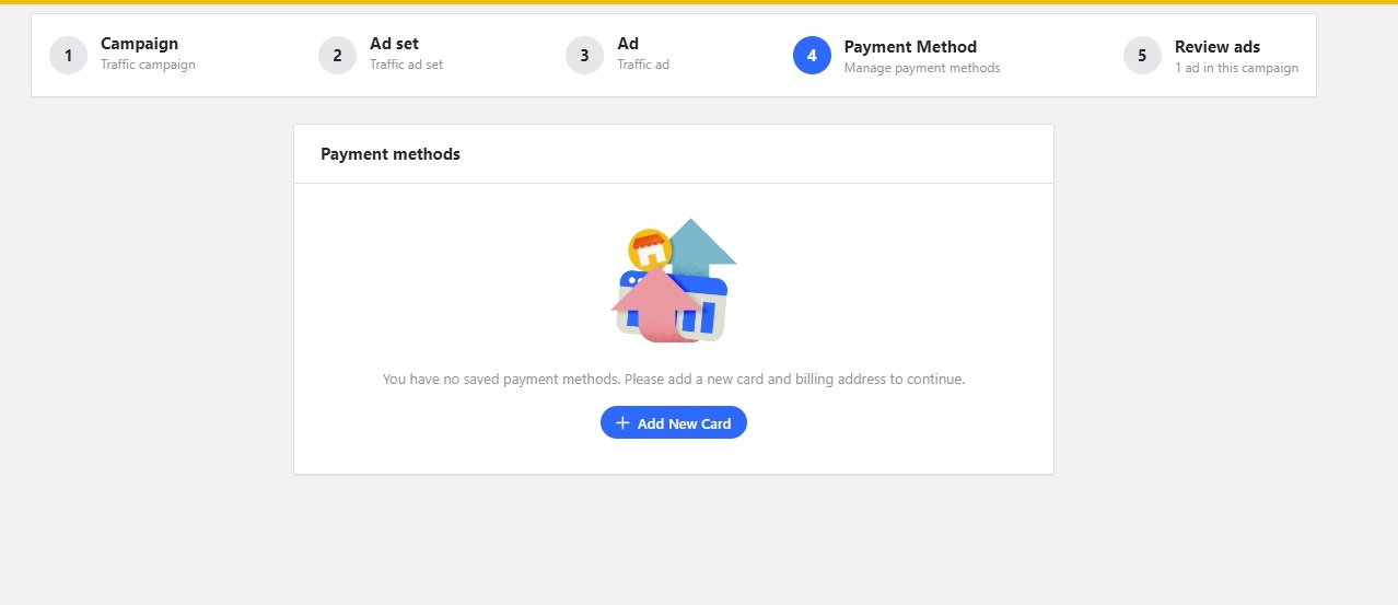 Choose the payment method for your Quora advertising