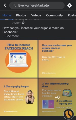 Multi-image posts tend to attract higher engagement on Facebook than other post types