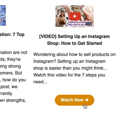 Repurpose videos as content for email marketing