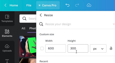 Resize blog cover images easily in Canva for repurposing, which can then help your SEO