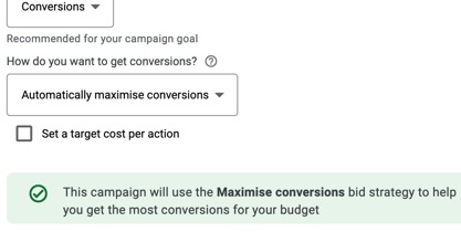 Smart display campaigns automatically maximize conversions for you