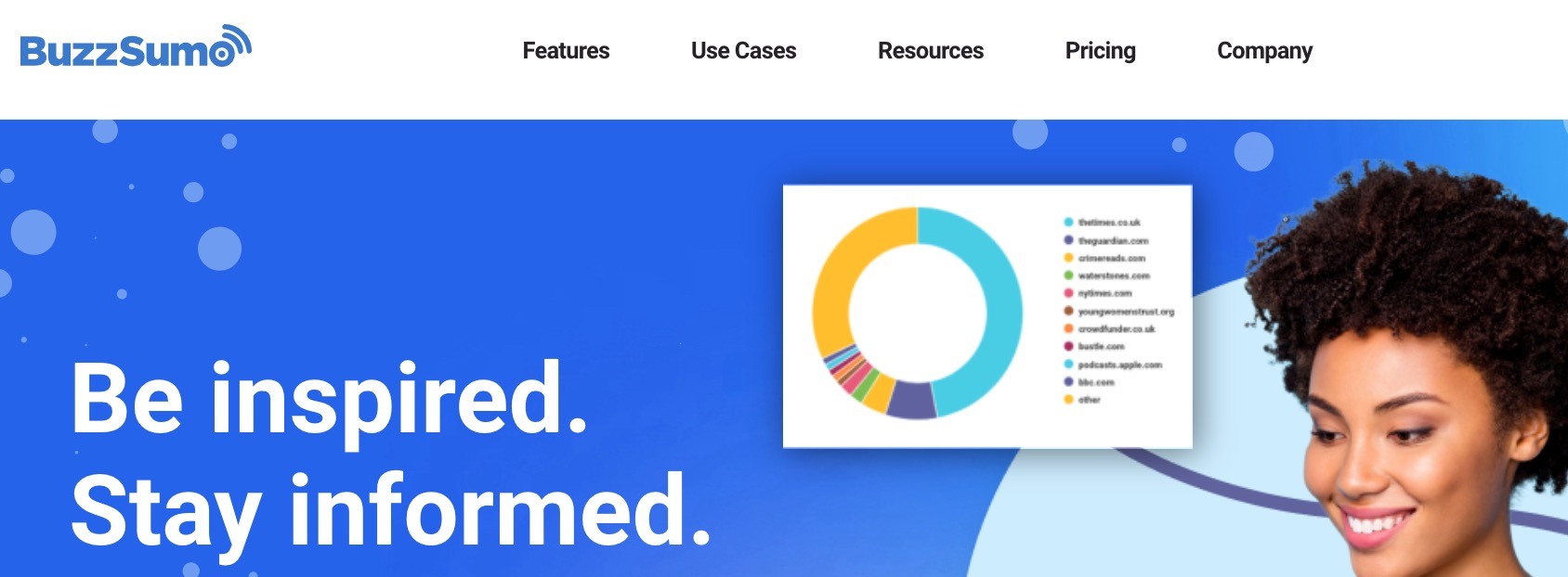 Try using BuzzSumo to track content performance on social media