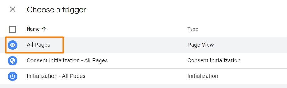 Triggering all pages for your Google Tag Manager
