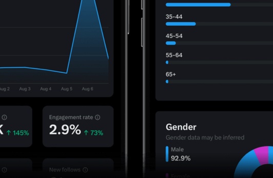 X's account analytics