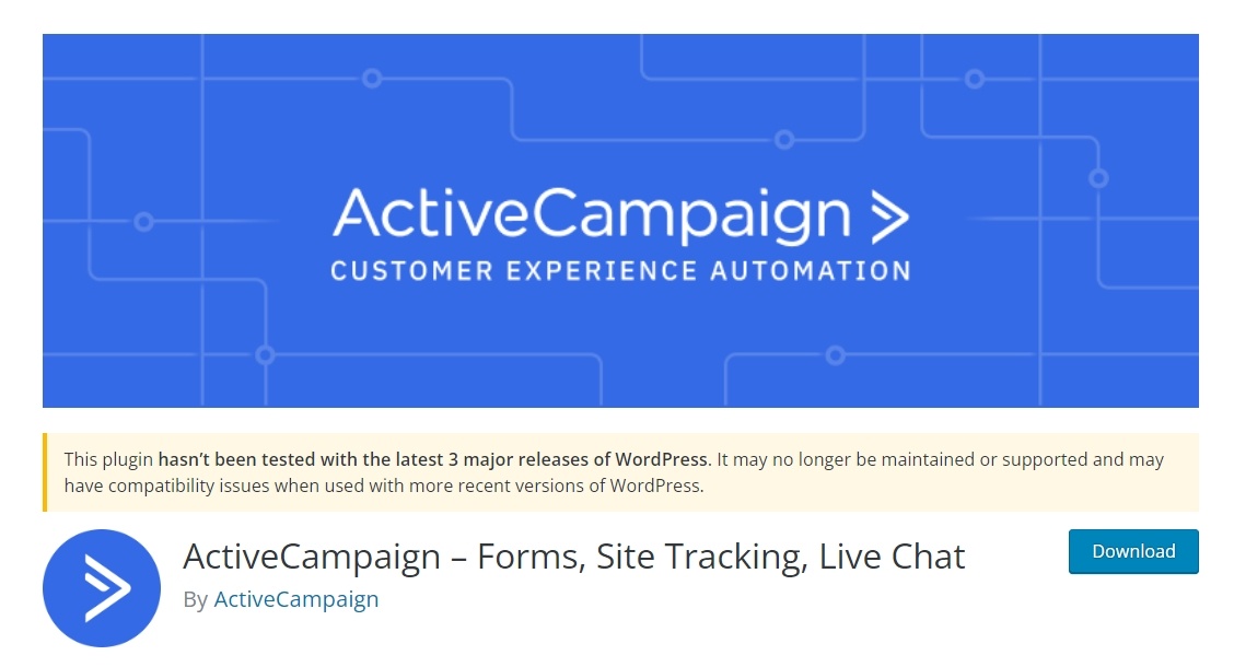 ActiveCampaign’s plugin enables you to create personalized customer experiences within WordPress