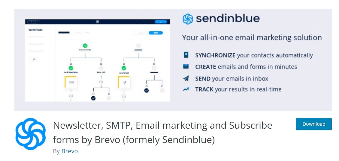 Mailin by Brevo provides you with a WordPress email marketing solution that integrates with Brevo