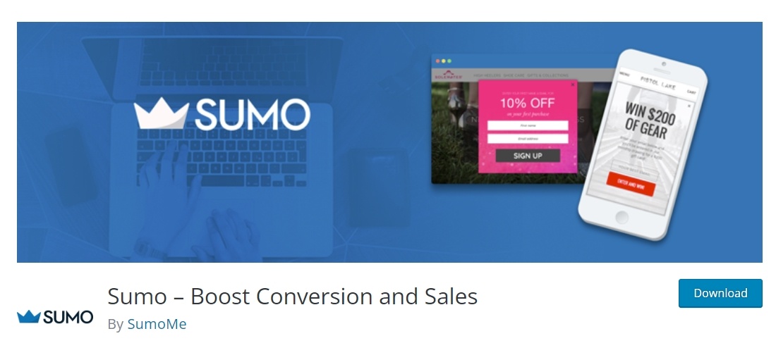 Sumo is a WordPress email marketing plugin that helps grow your email subscriber lists