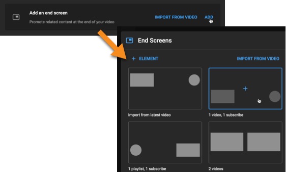 Add an end screen to your YouTube videos to help optimize your channel