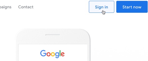 SIgn into Google ads