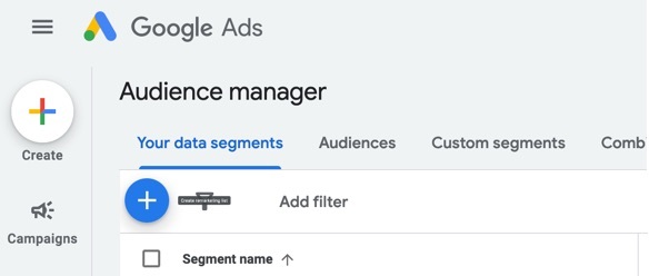 Create new segments via Audience manager